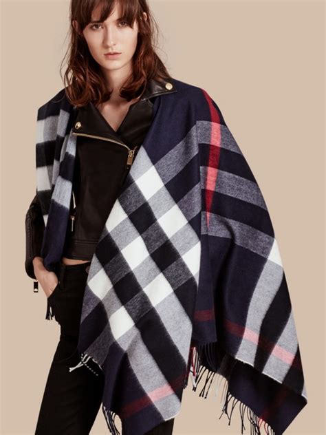 burberry plaid cape shawl|Burberry capes for women.